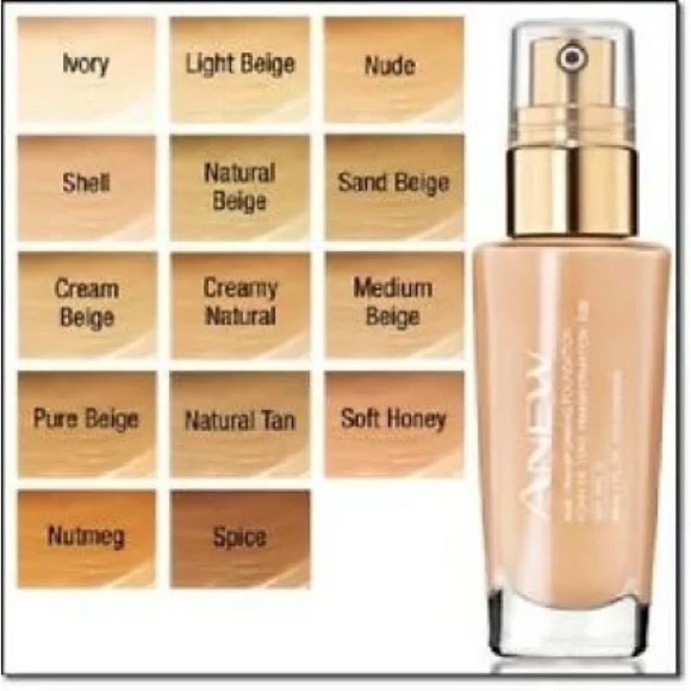 Avon Anew Age-Transforming Foundation Natural Beige SPF 15 Discontinued